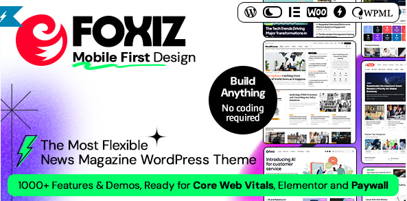 Foxiz  - WordPress Newspaper News and Magazine